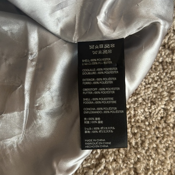 BHDLN ANTHROPOLOGIE Maxime Satin Lined Faux Fur Wrap Small - Picture 6 of 10